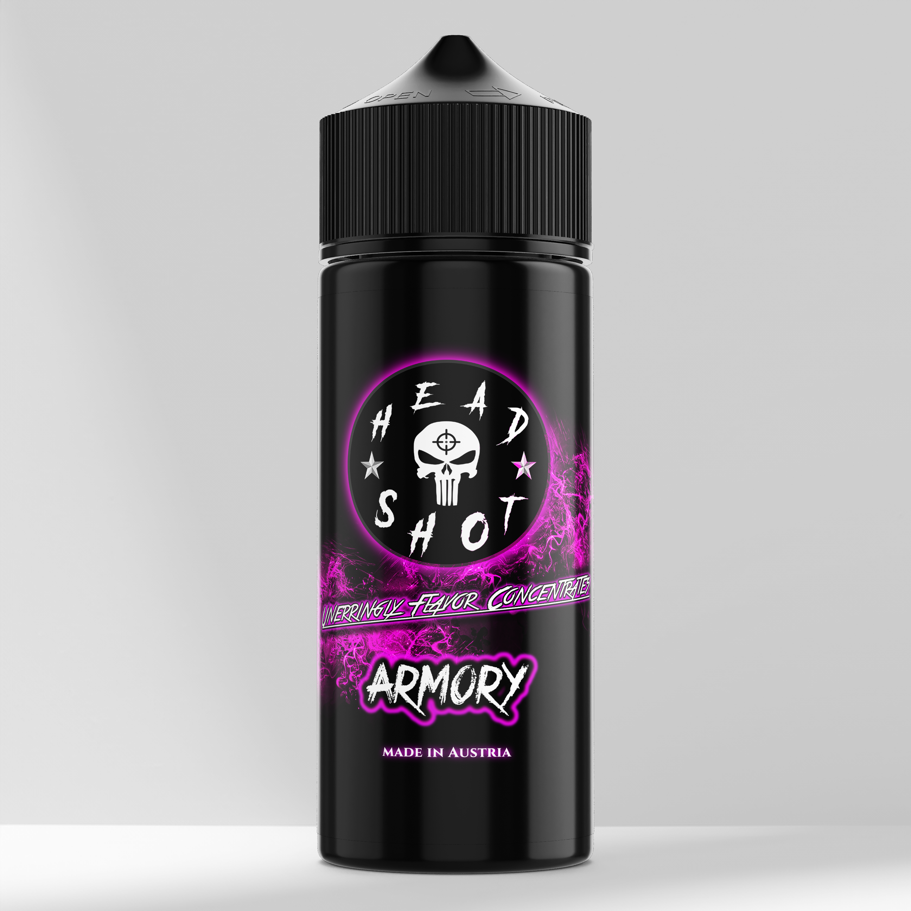 ARMORY Premium-Aroma Flasche 10ml HEADSHOT RGNCY