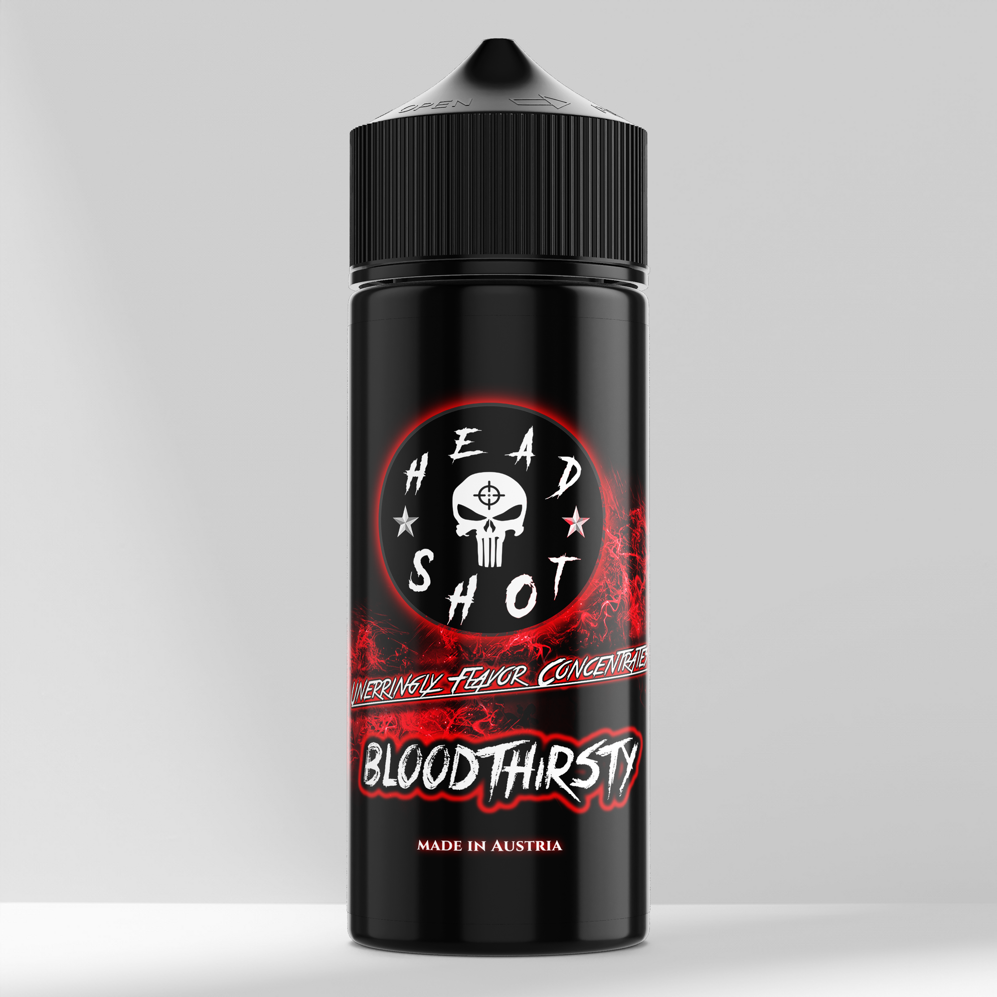 BLOODTHIRSTY Premium-Aroma Flasche 10ml HEADSHOT RGNCY
