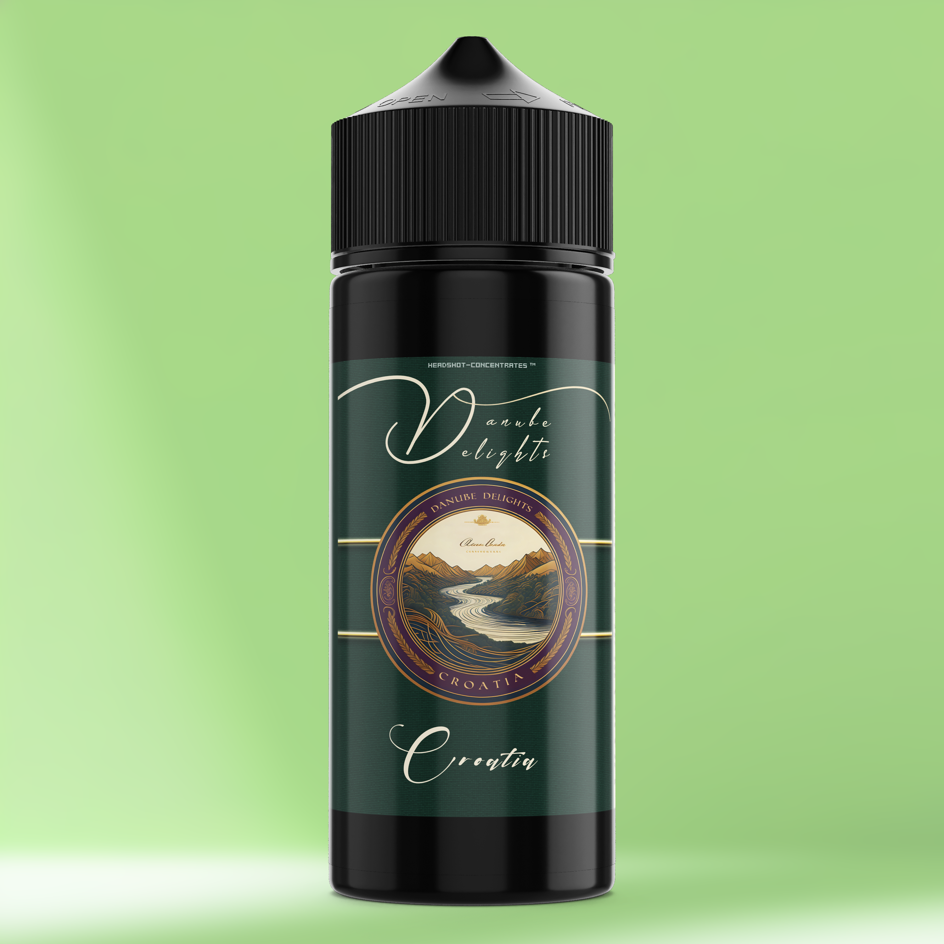 CROATIA Aroma Flasche farbiger Hintergrund