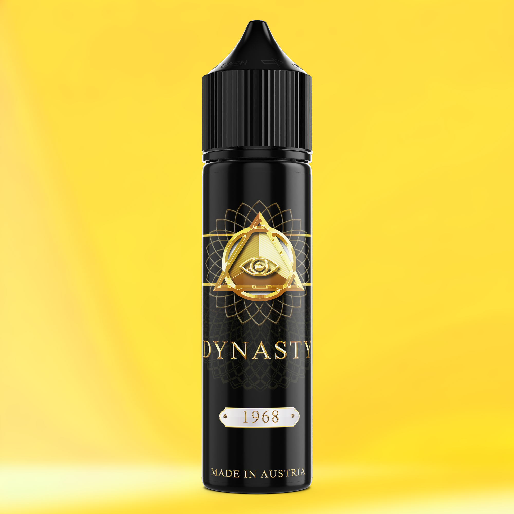 DYNASTY 1968 Aroma Flasche farbiger Hintergrund