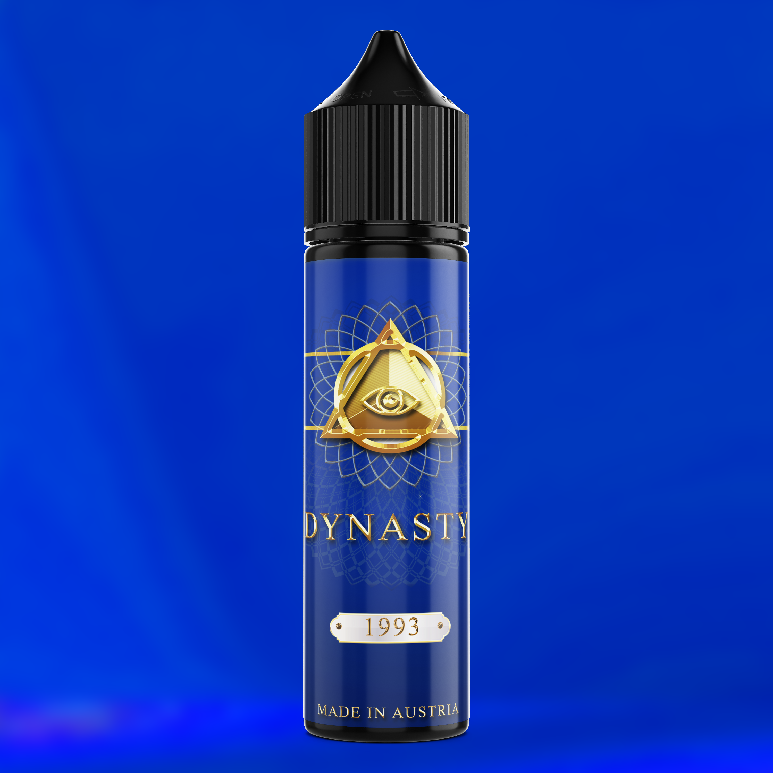 DYNASTY 1993 Aroma Flasche farbiger Hintergrund