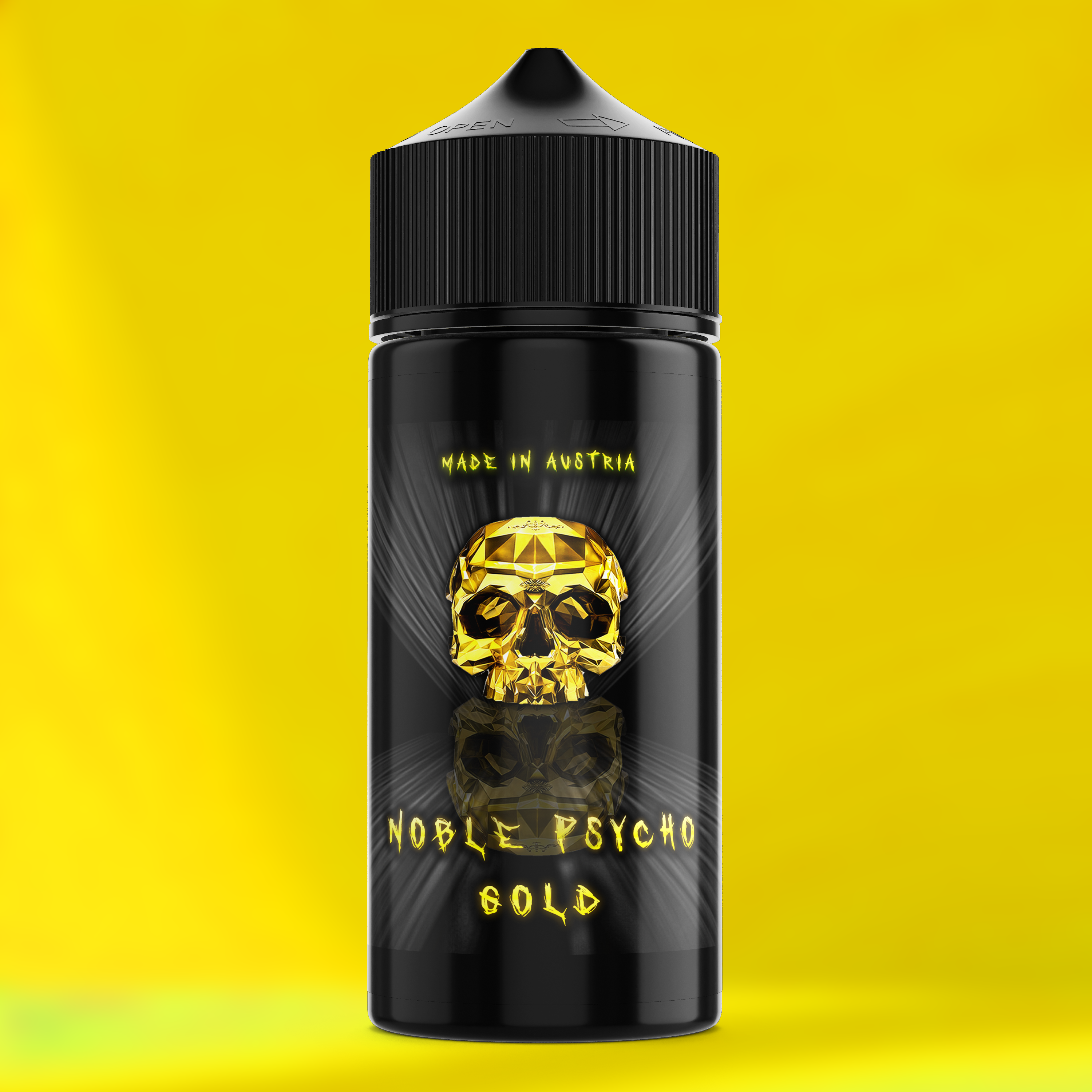 NOBLE PSYCHO GOLD Aroma Flasche farbiger Hintergrun