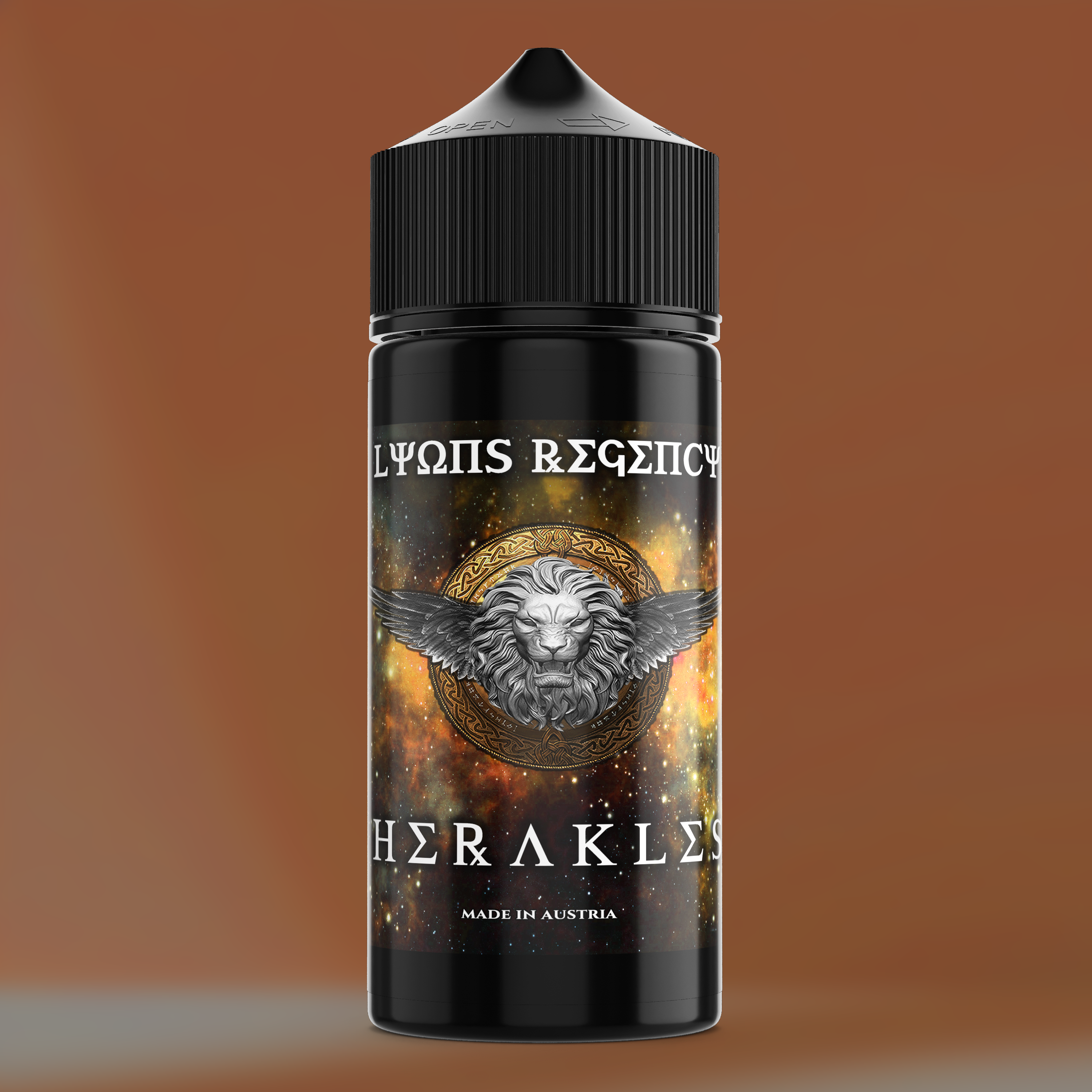 HERAKLES Aroma Flasche farbiger Hintergrund