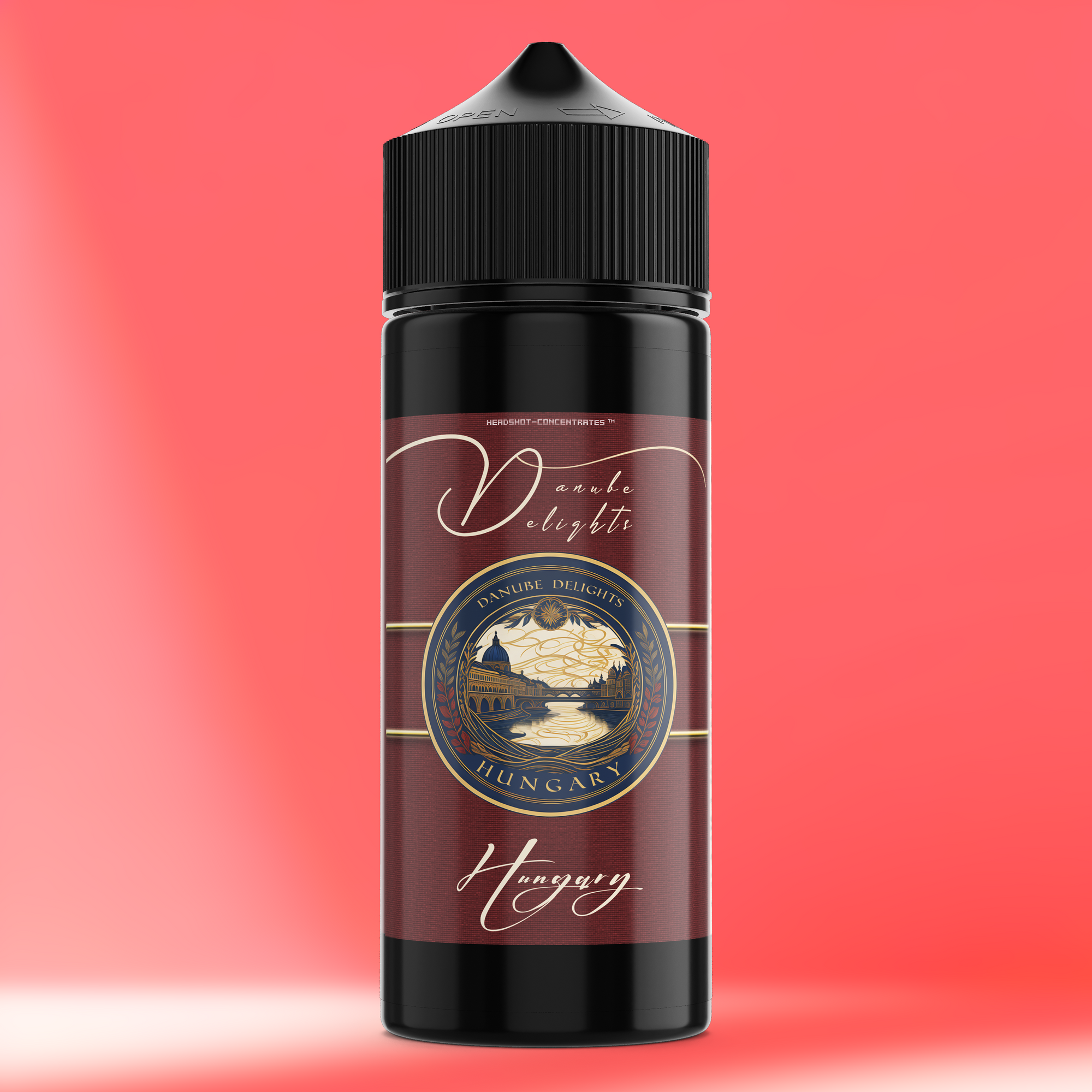 HUNGARY Aroma Flasche farbiger Hintergrund