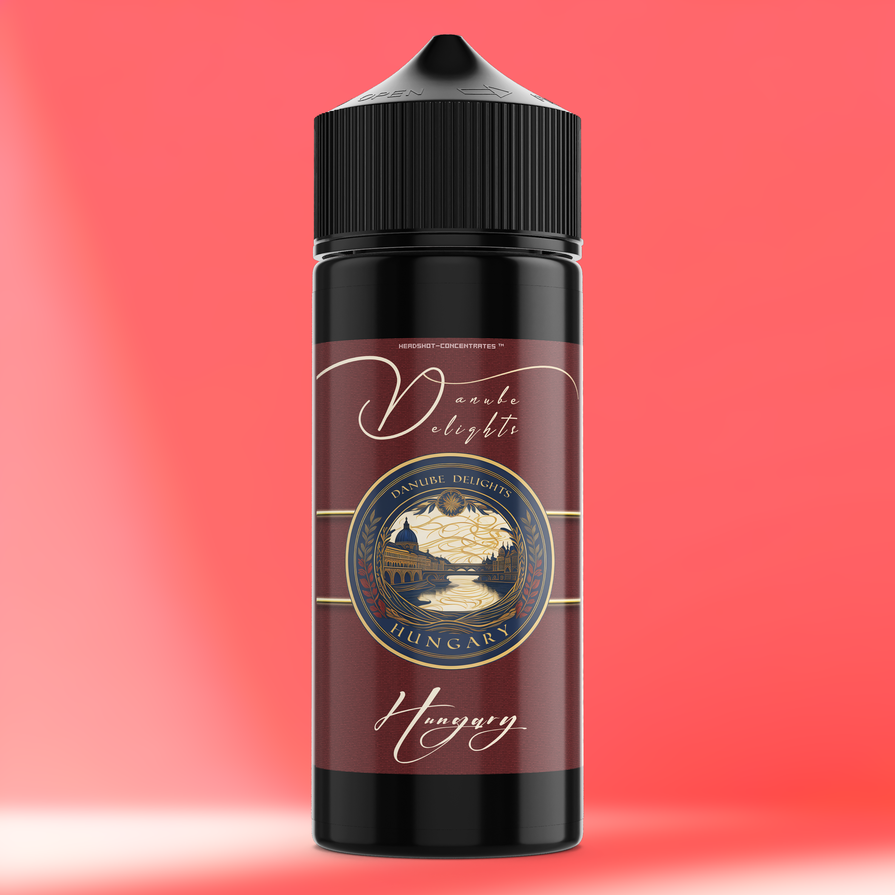 HUNGARY Aroma Flasche farbiger Hintergrund