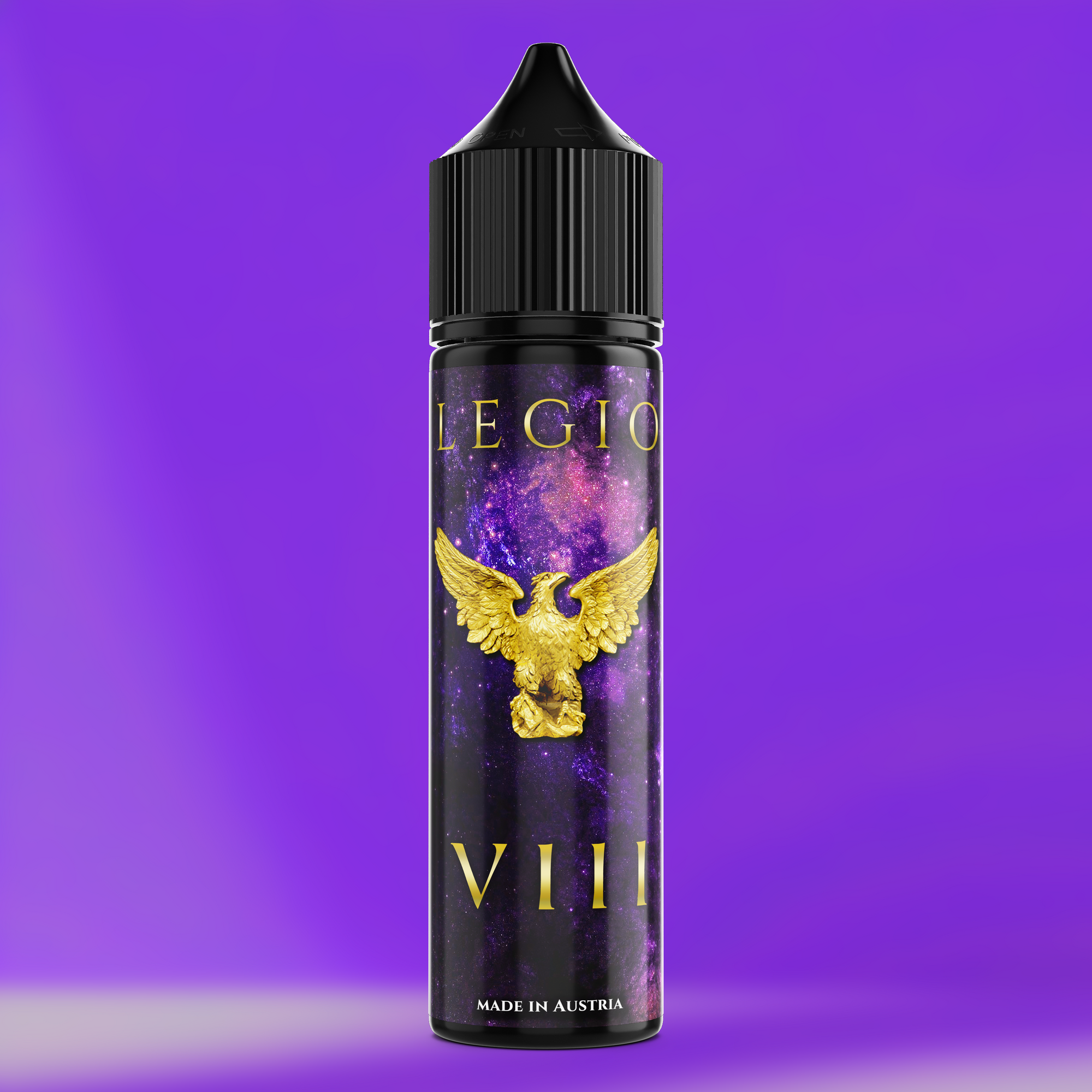 LEGIO VIII Aroma Flasche farbiger Hintergrund
