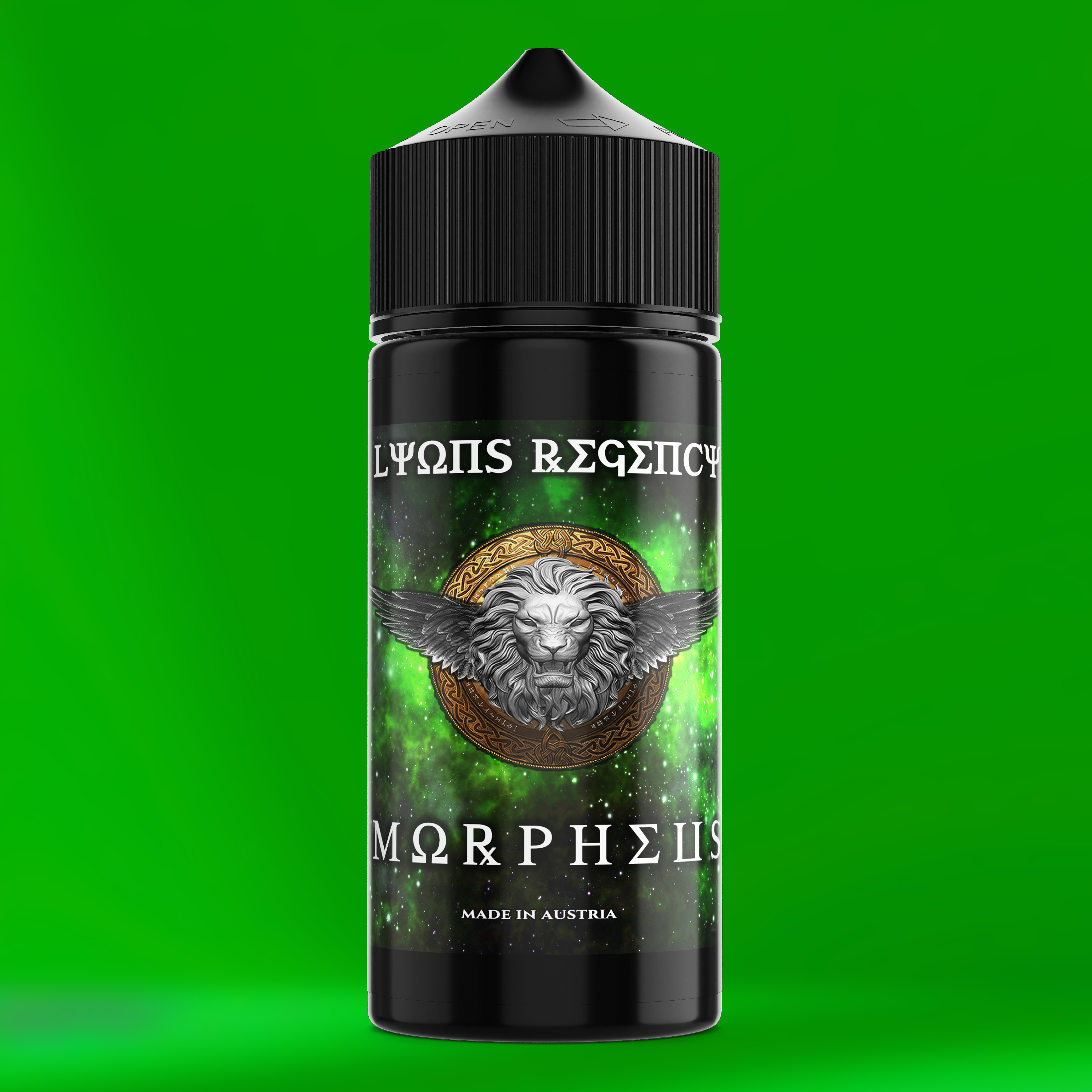 MORPHEUS Aroma Flasche farbiger Hintergrund