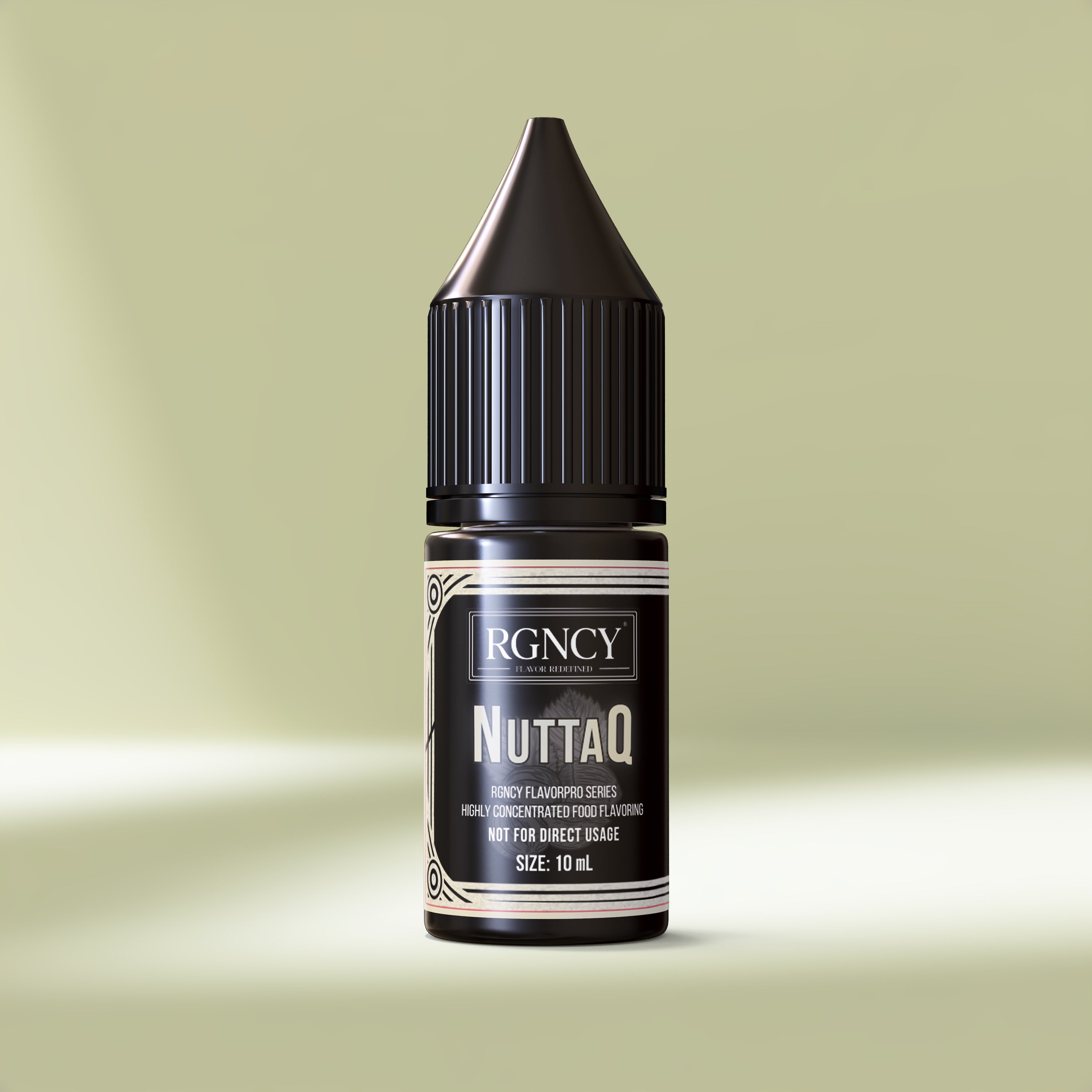 NuttaQ Haselnuss-Praline-Aroma Flasche farbiger Hintergrund