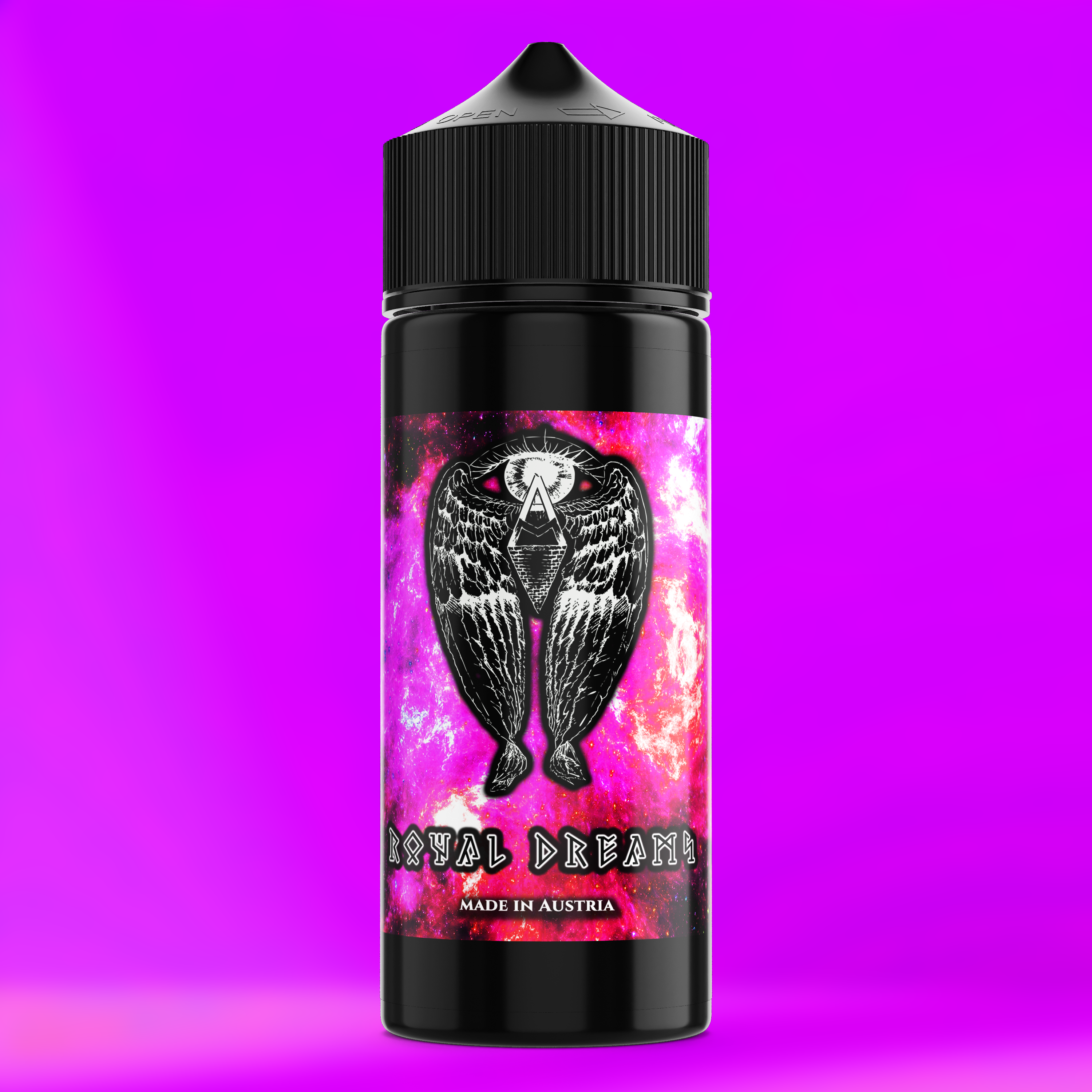 ROYAL DREAMS Aroma Flasche farbiger Hintergrund