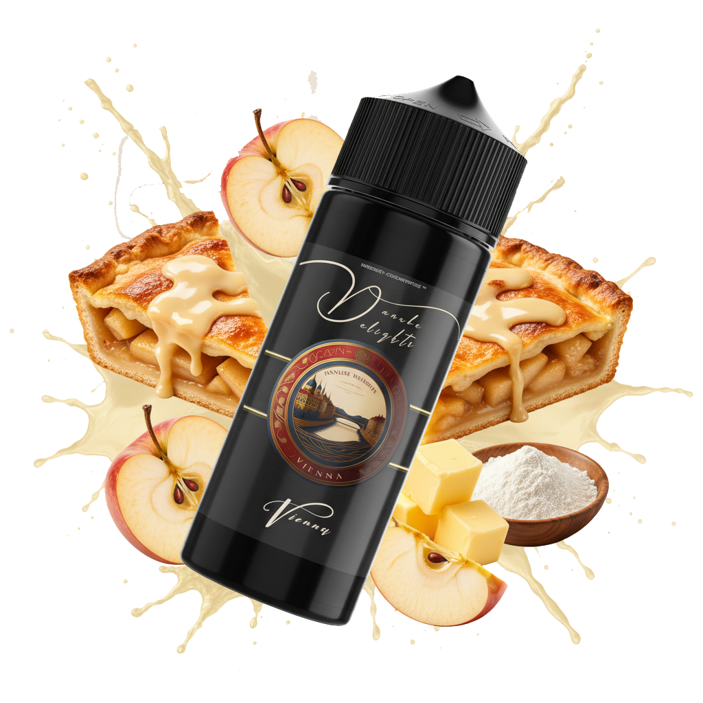 VIENNA Apfelkuchen mit €pfeln Teig Vanilleglasur Zutat Backwaren